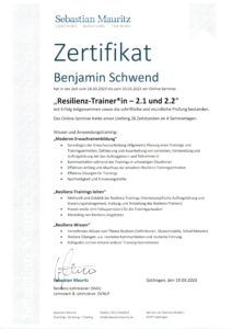 Resilienz Trainer Zertifikat